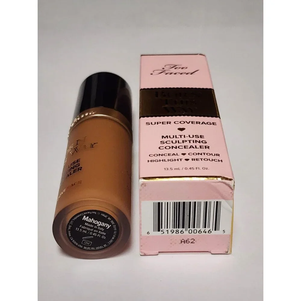 Too Faced Mahogany Born This Way Multi Use Sculpting Concealer Full Size New